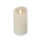 HGTV Home Collection Heritage Real Motion Real Motion Flameless Candle With Remote, Ivory with Warm White LED Lights, Battery Powered, 7 in